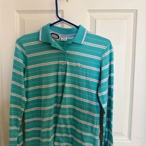 Lacoste Aqua Polo with White Stripes